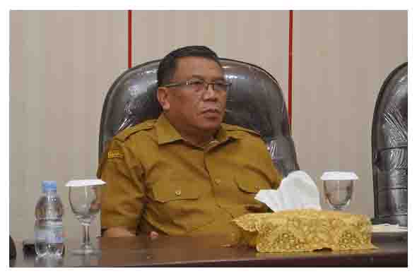 Sekretaris Daerah Kota Tidore Kepulauan H. Ismail Dukomalamo, S.Pd, MM Mengikuti Zoom Meeting Rapat Sosialisasi Pemenuhan SDM Kesehatan (2)