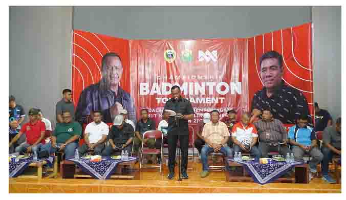 Wali Kota Tidore Resmikan Tunamen Bulutangkis