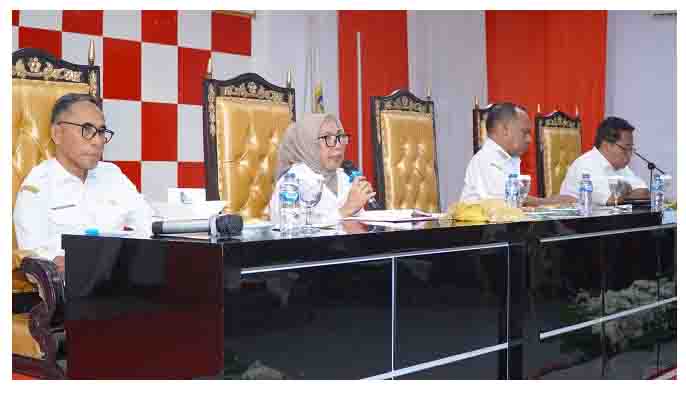 Rapat terkait Pendataan Aset Tanah Pemerintah Daerah yang diperuntukkan untuk Koperasi Desa Kelurahan Merah Putih di Aula Sultan Nuku Kantor Wali Kota (4)