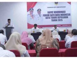 Wali Kota Tidore Kepulauan yang diwakili Staf Ahli Walikota Bidang Ekonomi Pembangunan dan Keuangan Abdul Hakim Adjam menyampaikan sambutan