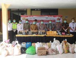 Pemusnahan Barang bukti Minuman Keras Narkoba serta Obat-obatan