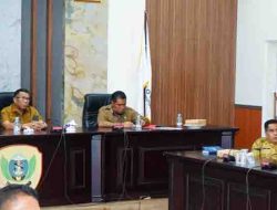 Sekretaris Daerah Kota Tidore Kepulauan Ismail Dukomalamo zoom meeting dengan Komisi II DPR RI