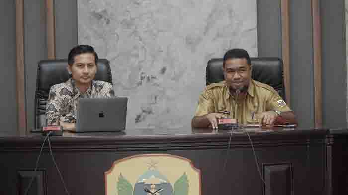 Asisten Sekda Bidang Administrasi Umum DR Syofyan Saraha menerima Audiensi PT Ide Bangsa Mahardika