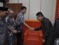 Wakil Walikota Tidore Kepulauan Ahmad Laiman menerima Audiensi dari Pimpinan Telkomsel Ternate di ruang kerja Wakil Walikota