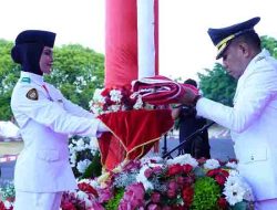 Wawali Tidore Pimpin Upacara Penurunan Bendera