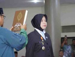 Pelantikan dan pengambilan sumpah Kepala Badan Narkotika Nasional (BNN) Kota Tidore Kepulauan yang baru AKBP. Pauzia