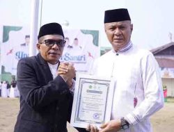 Penghargaan atas penganugerahan dari dari Kepala Kantor Wilayah Kementerian Agama Provinsi Maluku Utara